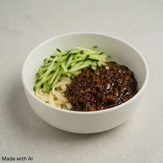 Szechuan Meat Sauce with Hand-Ｍade Noodle (刀切炸醬面)